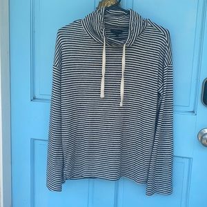 Lucky Brand Striped Soft Pullover Cozy Sweater XS